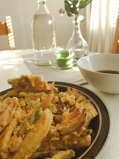 Foto resep Japanese vegetable tempura (kakiage)
