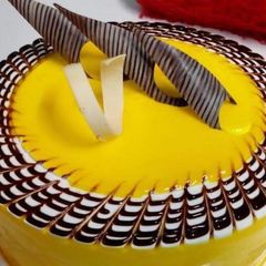 Mango chocolate miror cake A picture of Mango chocolate miror cake.