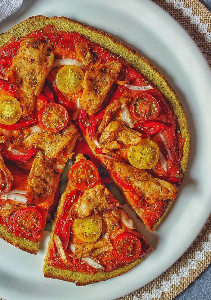 Una foto de Pizza de brócoli