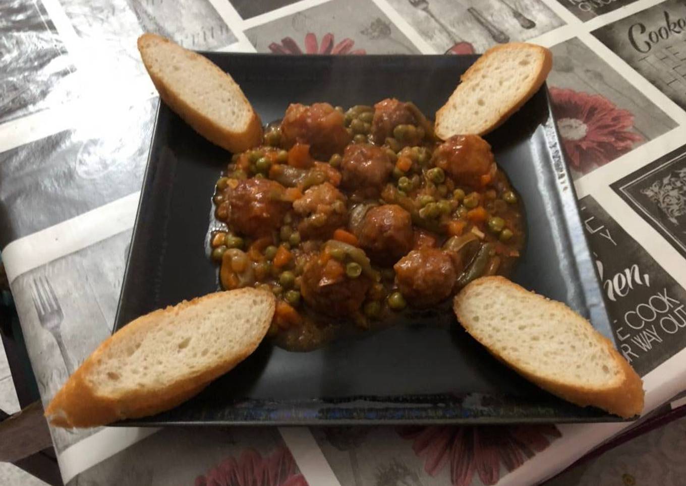 Albóndigas a la jardinera