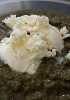 A picture of Broccoli ka saag.
