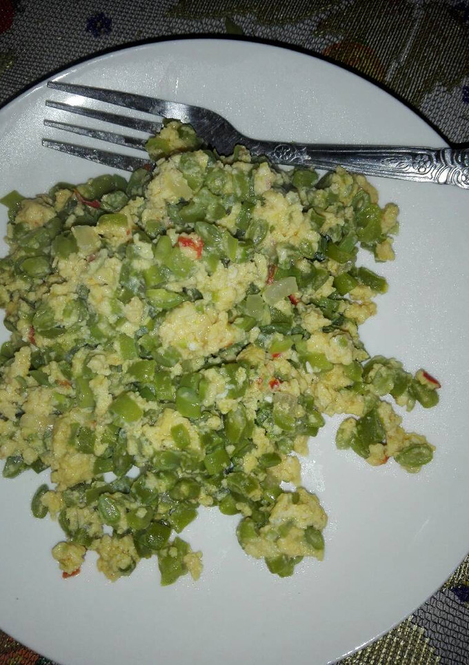 Una foto de Ejotes con huevo
