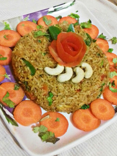 A picture of Mix veg pilao.