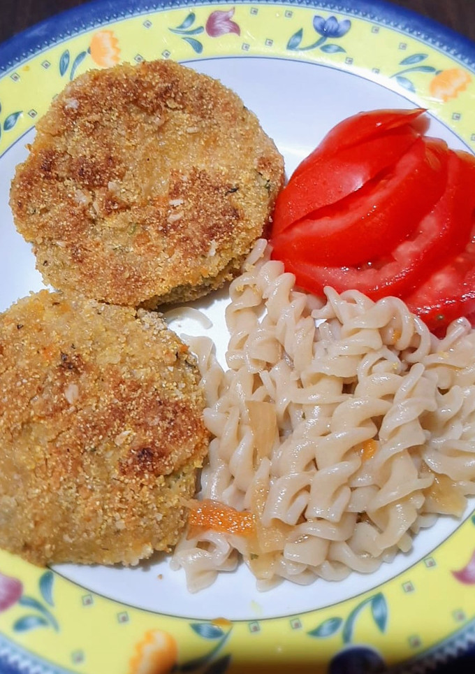 Una foto de Milanesas de zapallito veganas y vegetarianas