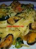 Pappardelle con Cozze e Zucchine