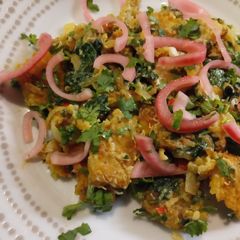 A picture of Nigella's Fish finger bhorta.