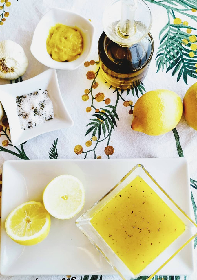 Una foto de Vinagreta de limón saludable