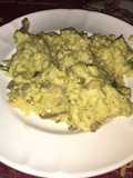 Risotto de setas de cardo y espárragos de nuez