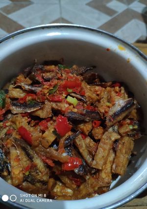 Foto resep Sambal tempe ikan asin rebus