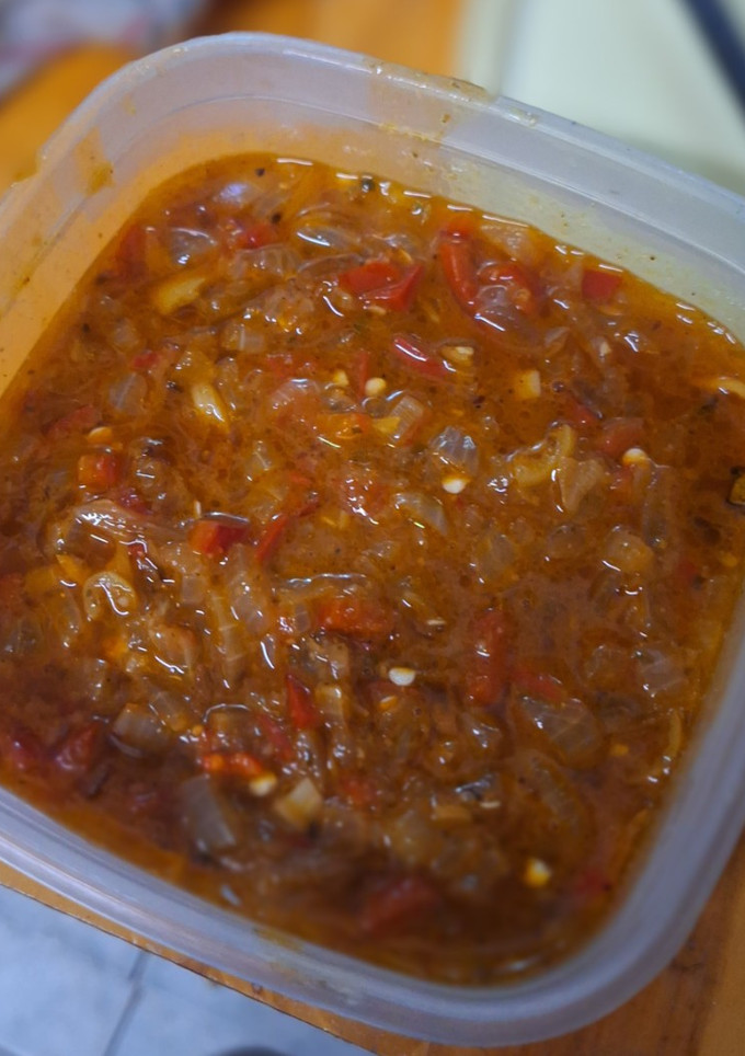 Una foto de Salsa picante para locro