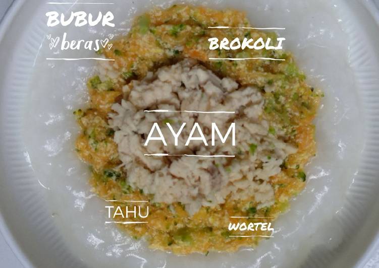 Bubur ayam sayur MPASI 8m +