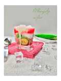 Es Pisang Ijo in jar