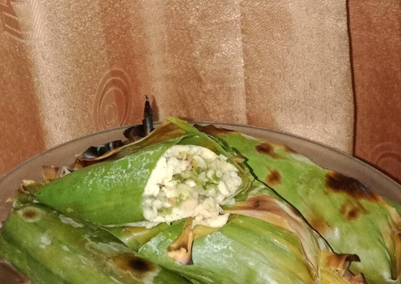 Pepes Tempe Bakar isi Sambel Ijo (Menu Diet)