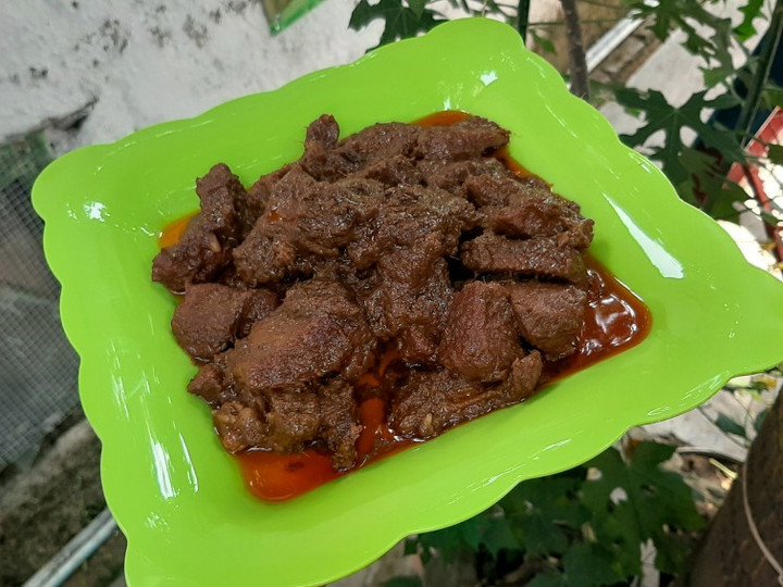 Ternyata begini lho! Bagaimana cara bikin Rendang Sapi Bumbu Minimalis ala Inong Prita dijamin enak