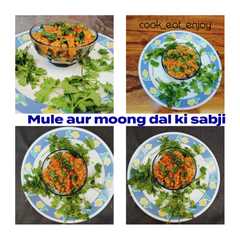 Mule aur moong daal ki sabji রেসিপির প্রধান ছবি