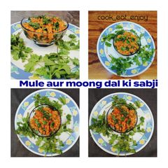 A picture of Mule aur moong daal ki sabji.