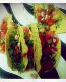 Tacos with watermelon Salsa