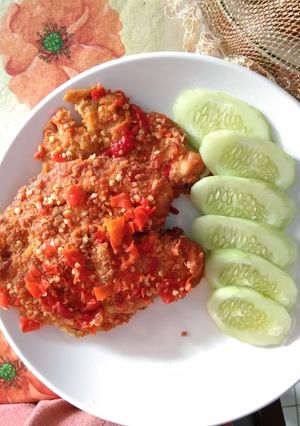 Foto resep Ayam katsu sambel geprek