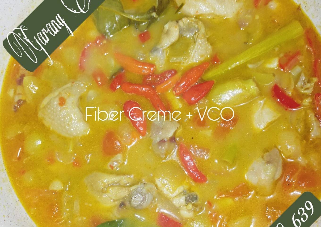 Garang Asem with Fiber Creme + VCO versi Ambyar Kitchen
