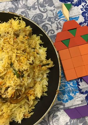 A picture of Tawa biryani 🥰🥰🥰💓💓💓.