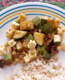 Calabacitas con champiñones y elote