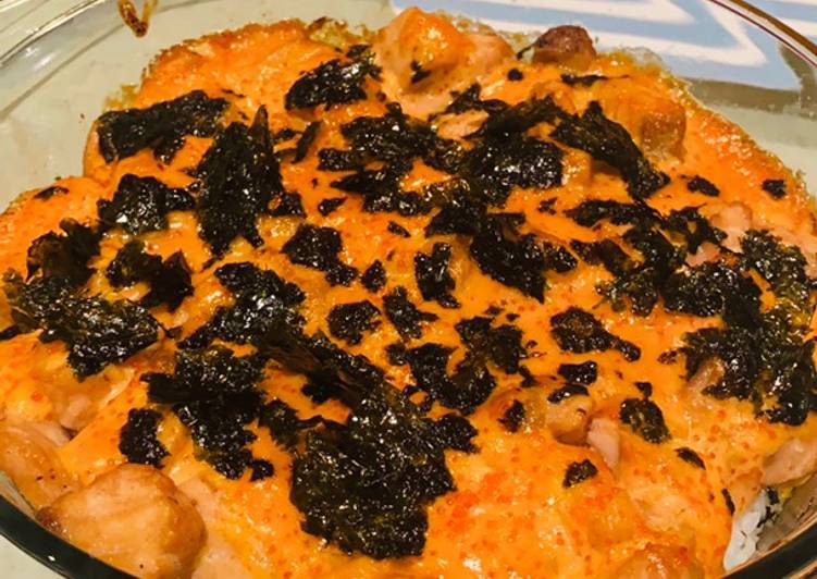 Step-by-Step Guide to Make Appetizing Salmon Mentai Rice