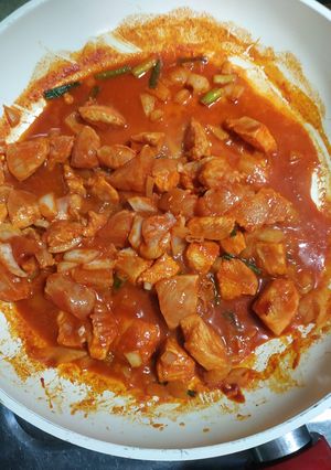 Hình của món Cơm ức gà sốt cay (Eat clean).