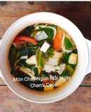 Canh rong biển nấu cải cay chay