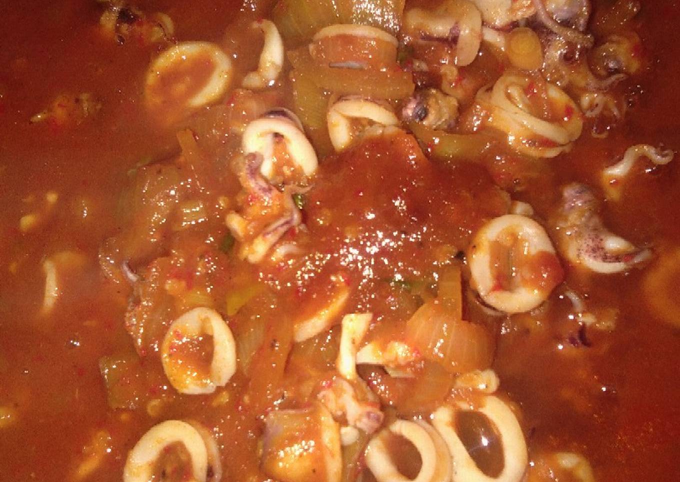 Cumi masak merah pedas