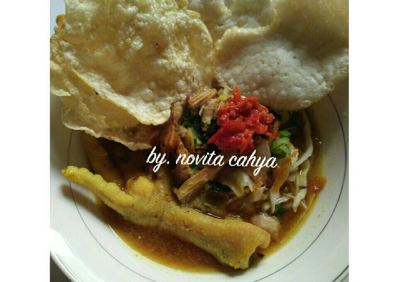 Soto ceker ayam