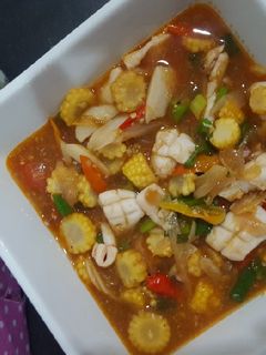 Foto resep Oseng Cumi Asam Manis
