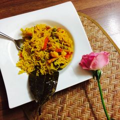 A picture of Vegetable Biryani.
