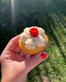 Muffins con/sin tac, relleno de frambuesa