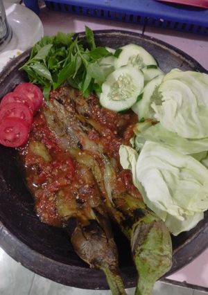 Foto resep Sambel terong lalapan