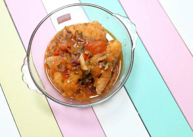 Cara membuat Ikan kakap saos padang yang enak Untuk Jualan