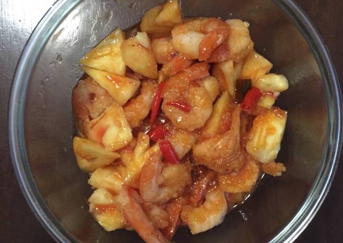 Resep Udang Asam Manis Nanas oleh Icha Cookpad