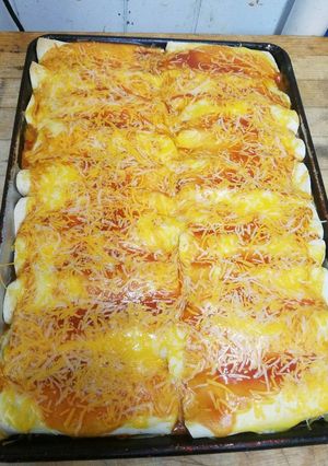A picture of Cheesy Chicken Enchiladas.