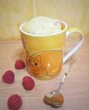 Mug cake de queso extracremoso