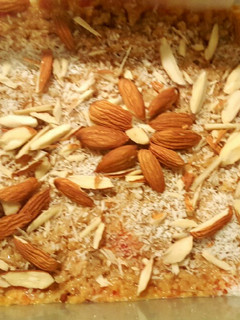 A picture of Carrot sweet dish/ Gajar ki barfi 😍.