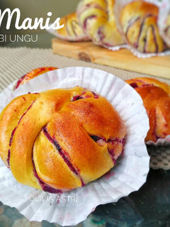 Foto resep Roti Manis Pasta Ubi Ungu