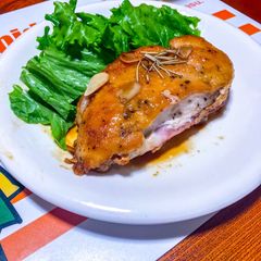 Chicken Cordon Blue with Teriyaki Sauce A picture of Chicken Cordon Blue with Teriyaki Sauce.