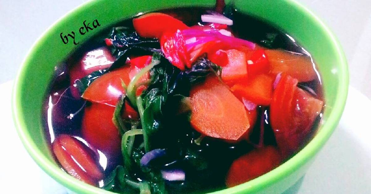 Resep Sayur Bayam Merah Oleh Eka Kusuma Cookpad