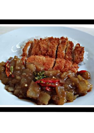 Foto resep Chicken katsu with black curry