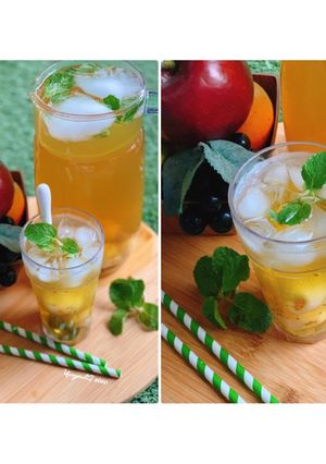 Foto resep Es Teh Leci Mint 🍹
