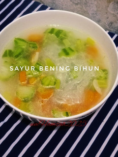 Foto resep Sayur bening bihun (plus oyong wortel)