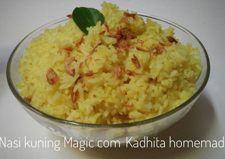 Nasi kuning magic com (anti gagal)