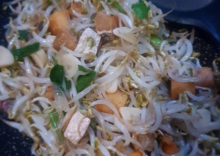 Bumbu Cah Tauge Ikan asin jambal | Bahan Membuat Cah Tauge Ikan asin jambal Yang Bikin Ngiler