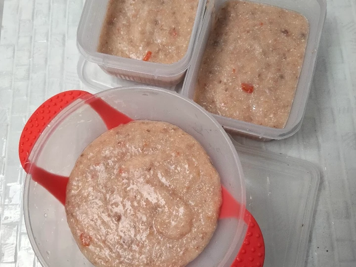 Langkah Mudah untuk Membuat Resep Bubur Sup Tomat Daging Sapi MPASI 6 Bulan Day 26 Anti Ribet, Mantap