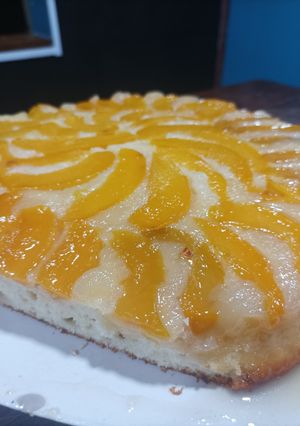 Una foto de Mi torta de durazno