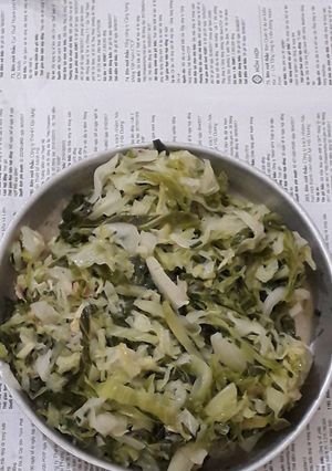 Hình của món Bắp cải xào.